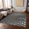 Homeroots 5' X 8' Charcoal Brown And Copper Abstract Washable Indoor Outdoor Area Rug 596783 - alternate 6