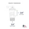Everflow FIPxMIP Pressure Relief Valve for Tankless Water Heater, Forged Brass 3/4" FTGV-PRV034 - alternate 2