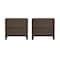 Manhattan Comfort Linda 24in Nightstand in Walnut Brown (2-Drawer) - Set of 2 2-NS015-BR - alternate 8