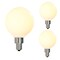 Bulbrite 40w G16 Milky Dimmable (E12) Candelabra Scrw Bse Decorative Filament Milky LED Lght Bulb, 2700K, 3PK 861577 - alternate 1