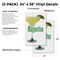 Signmission Margaritas, Vinyl Decals Only 24 Inch x 36 Inch, Vinyl Decal, 2PK DSB-2436-2PACK-Margaritas - alternate 2