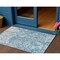 Homeroots 3' X 5' Teal Blue And Ivory Abstract Washable Indoor Outdoor Area Rug 612767 - alternate 1