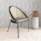 Leisuremod Urbane Collection Modern Dining Chair With Wicker back in Charcoal UC21WCH - alternate 7