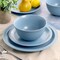 Gibson Home Siam 12 Piece Round Stoneware Dinnerware Set in Blue 135255.12 - alternate 8