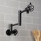Kingston Brass Wall Mount Pot Filler Faucet, Matte Black KS4100CG - alternate 6