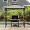 Sunjoy 8 ft. x 5 ft. Black Steel 2-tier Grill Gazebo with Gray and Black Canopy A103002201 - alternate 1