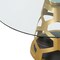 Homeroots 48" Clear And Gold Rounded Glass And Metal Pedestal Base Dining Table 555189 - alternate 5