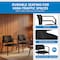 Office Star Products Big and Tall Guest Chair in Icon Black Fabric with soft PU Arms, Sturdy Black Metal Chair 55052B-231 - alternate 8