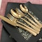 Gibson Elite Stonehenge 20 Piece Flatware Set in Rose Gold 79576.2 - alternate 4