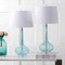 Jonathan Y Bette 28.5" Glass Teardrop LED Table Lamp, Aqua, 2PK JYL1079B-SET2 - alternate 7