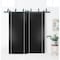 Sartodoors Sliding Closet Barn Bypass Doors with Hardware, Planum 0410 Black Matte, Sturdy 6.6ft Rails Hardwar PLANUM0410BBB-BLK-72 - alternate 1