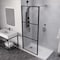 Anzzi 34 in. x 78 in. Fixed Frameless Shower Door in Matte Black w/ Tsunami Guard Tempered Clear Glass SD-AZFL06002MB - alternate 7