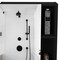 Homeroots 18" Black Wood Floating Single Door Bathroom Vanity And Medicine Cabinet 543571 - alternate 6