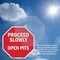 Signmission Proceed Slowly Open Pits, 10 Inch X 10 Inch, Vinyl Decal OC-D-10-111 - alternate 4