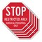 Signmission Stop Restricted Area Surgical Perso, 10 inch X 10 inch, Aluminum Metal Signs, 5PK OC-A-5Pack-10-181 - alternate 1