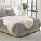 Lavish Home Faux Fur Throw Blanket 60x70 Blanket Soft Throw with Plush Faux Fur Front & Warm Mink Back 66-THROW057-I - alternate 10