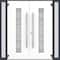 Vdomdoors Aluminum Double Doors Deux 0757 Gray Graphite Frosted Glass 2 Sidelights Entry Modern Painted 96x96 DEUX0757DEXD-GRE-W12+72+12xH96-RH-O - alternate 5