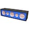 Deejay Led For 12-in Three Horn Two Tweeters Side Speaker Enclosure Blue fabric D12H3TW2BLUESIDE - alternate 1