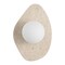 Jonathan Y Tivoli 12" Modern Minimalist 1-Light Ovoid Travertine LED Wall Sconce, Light Brown JYL5900A - alternate 10