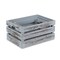 Homeroots Set of Three Gray Solid Wood Crate, 3PK 487710 - alternate 7