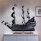 Homeroots 29" Black Black Pearl Pirate Boat Hand Painted Decorative Boat 401980 - alternate 8