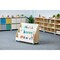 Beleduc By Playwell Pisa 41.1inx14.2in 3-Pocket Bookshelf Display, White/Oak HPL, Scratch-Resistant, 31.9inH, 3+ 846064 - alternate 5