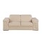 Homeroots 73in Cream and Silver Leather Reclining Loveseat 720503 - alternate 1