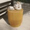 Leisuremod Eden 14 in Round Stone Side Table, Weatherproof Pedestal Base, Fully Assembled EST14BR - alternate 9