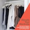 Campior Ivory Velvet Hangers, 360 Deg Swivel Hook, Non-Slip and Space Saving Hangers, Heavy-Duty, 5PK CMPVVH5IV - alternate 8