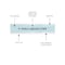 C-Line Products Shelf Label, Plastic, 4"L, PK10 87447 - alternate 3