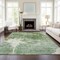 Homeroots 10' X 14' Fern Green And Artichoke Green Abstract Washable Indoor Outdoor Area Rug 582949 - alternate 9