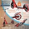 Campior Kick Scooter for Ages 6+, for Kids, Teens, and Adults, Max Load 240 LBS, Foldable, 8-inch Big Red CAMTE057 - alternate 6