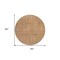 Homeroots 8' Copper Brown And Beige Round Geometric Washable Indoor Outdoor Area Rug 594535 - alternate 8