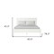 Homeroots Three Piece White Solid Wood Bedroom Set 523671 - alternate 10