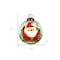 Homeroots Festive Glitter Santa Hand Painted Mouth Blown Glass Ornament 477463 - alternate 5