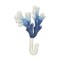 Homeroots 5" Blue And White Cast Iron Coral Wall Hook 612078 - alternate 6