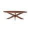 Homeroots 92" Brown Solid Wood Cross Leg Base Oval Dining Table 635808 - alternate 13
