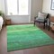 Homeroots 9' X 12' Green And Mint Green Abstract Washable Indoor Outdoor Area Rug 618146 - alternate 9