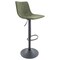 Leisuremod Tilbury Modern Adjustable Bar Stool with Footrest and 360-Degree Swivel, Olive Green TS29G - alternate 1