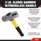 Performance Tool 2 lbs Fiberglass Handle Sledge Hammer WI304901 - alternate 7