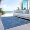 Homeroots 3' X 5' Blue Washable Indoor Outdoor Area Rug 598806 - alternate 6
