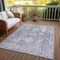 Homeroots 9' X 12' Plum Oriental Washable Indoor Outdoor Area Rug 607618 - alternate 6