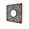Homeroots 24" Brown Circle In Square Vintage Style Framed Accent Mirror 274576 - alternate 7