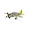 Homeroots 4" Yellow and Gray Metal Hand Painted P-47D Thunderbolt Model Airplane 489469 - alternate 8