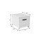 Homeroots 13" White Plastic Filing Cabinet 723063 - alternate 4