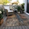 Homeroots 10' X 14' Blue Copper And Brown Abstract Washable Indoor Outdoor Area Rug 606061 - alternate 9