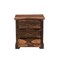 Homeroots 27" Dark Brown Solid Wood Three Drawer Nightstand 521188 - alternate 16