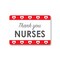 Signmission Public Safety, 10" Height, Aluminum, 14" x 10", Thank You Nurses 3, Thank You Nurses 3 OS-NS-A-1014-25423 - alternate 1