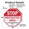Signmission Stop Restricted Area Authorized Per, 10 inch X 10 inch, Plastic Sign, 2PK OC-P-2PACK-10-273 - alternate 4