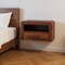 Homeroots 18" Chestnut Solid Wood One Drawer Floating Nightstand 653829 - alternate 13